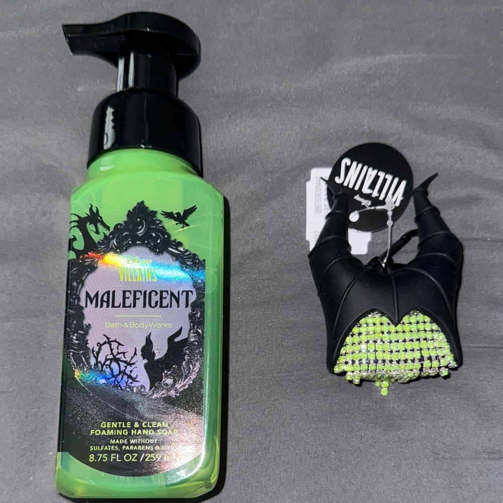 🐦‍⬛ Bath & Body Works Disney Villain Maleficent Foaming Soap and Holder set